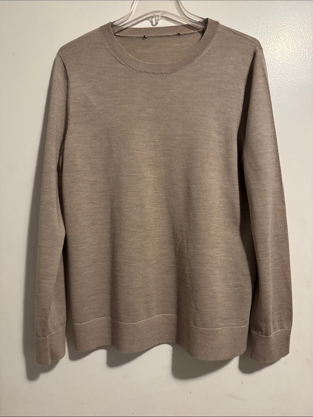 Women's Classic Crewneck Sweater in Taupe